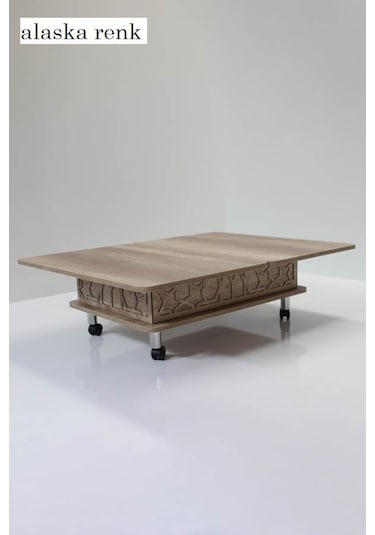 Kolexonline Akıllı Sihirli Sehpa 3 Kademeli Orta Sehpa Yemek Masa