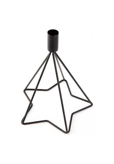 Deco 3'lü Star Mumluk - Siyah Renkli