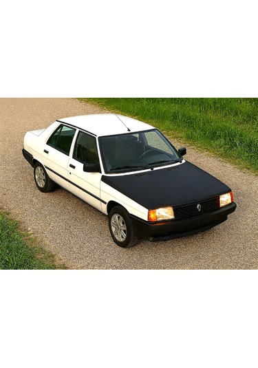 Renault 9 Ön Kaput Koruma Maskesi Siyah Suni Deri Araca Özel Tasarım 1 Adet