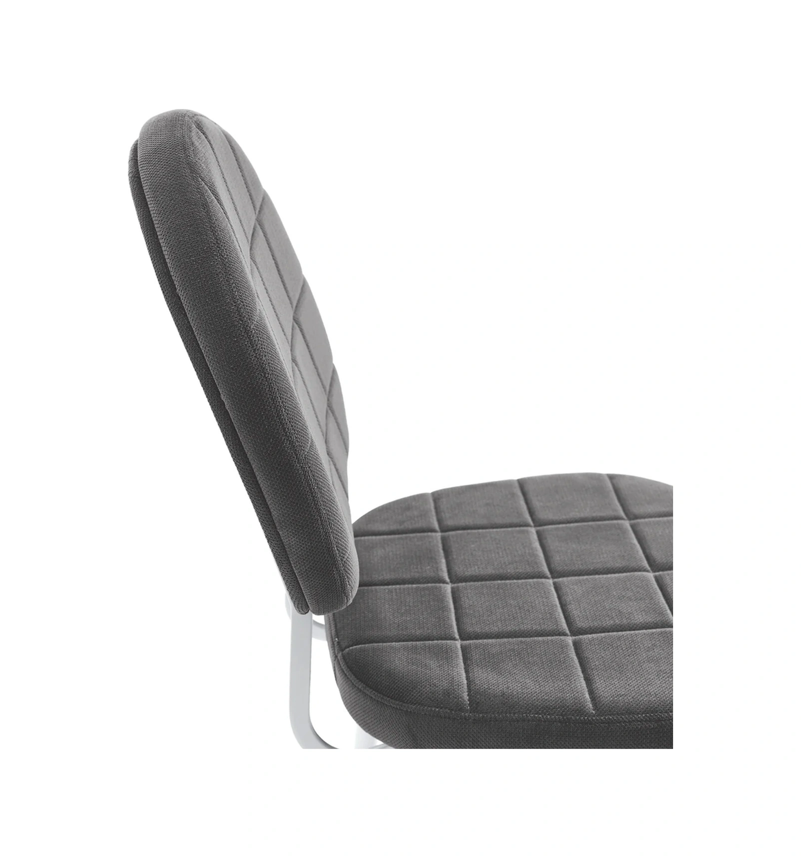 Dengema Palermo S25 Sandalye Antrasit Kumaş, Siyah Metal Ayak Antrasit - Siyah Ayak