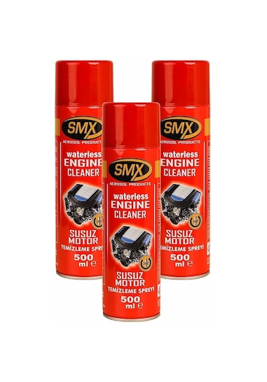 3 Adet Smx Susuz Motor Temizleme ve Koruma Spreyi 3X500Ml N11.11
