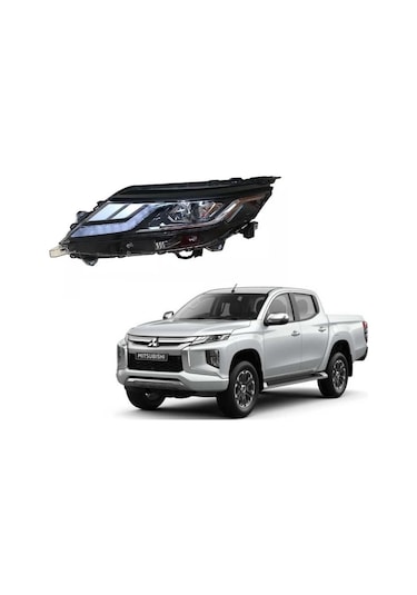 Mıtsubishi L200 2019-2022 Ledsiz Far Lambası Ön Far Sol