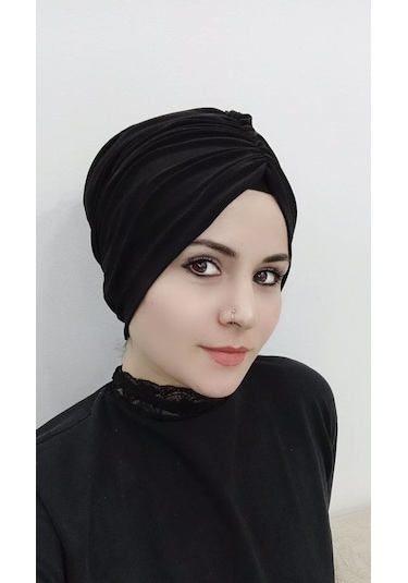 Kadın Tesettür Trend Bone Siyah