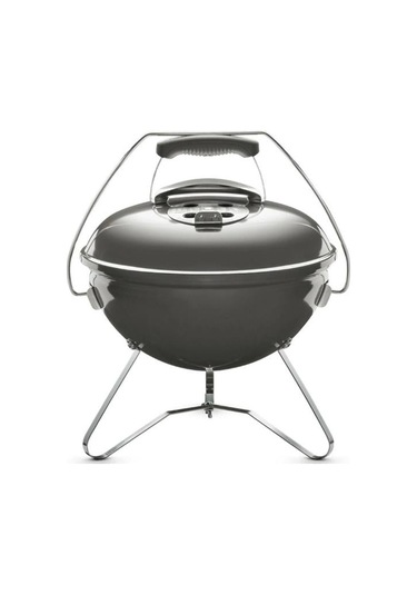 Weber Smokey Joe Premium 37 Cm Smoke Grey Emaye Tuck-n-carry Kapak Kilidi Portatif Kettle -125 Siyah