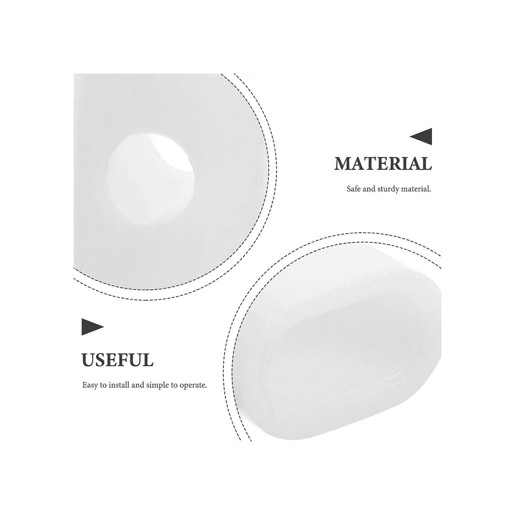 10 Adet Şemsiye Boncuğu Düz Şemsiye Kuyruğu Boncuğu Yedek Şemsiye Bileşenleri Çok Renkli