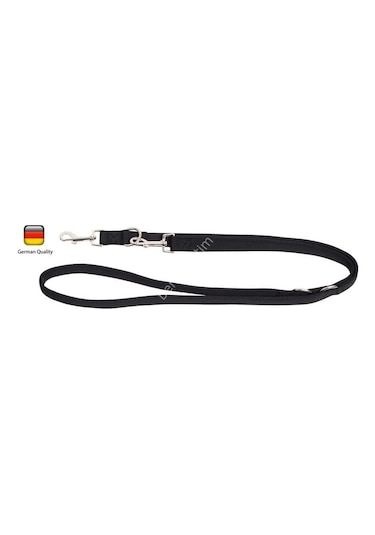 Köpek Tasması Kayışı 200cm, 25mm, Siyah, Miami Plus Siyah