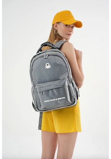 United Colors Of Benetton Unisex Sırt Çantası 20973 Gri