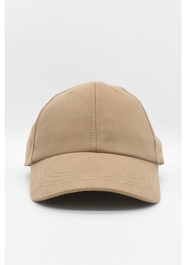 Külah Erkek %100 Pamuk Camel Cap Beyzbol Şapkası-Camel-Standart