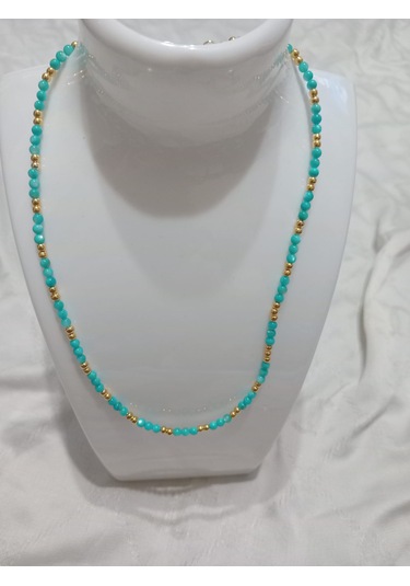 Mavi Sedef Kolye, Bileklik Ve Küpe Takı Seti Mavi