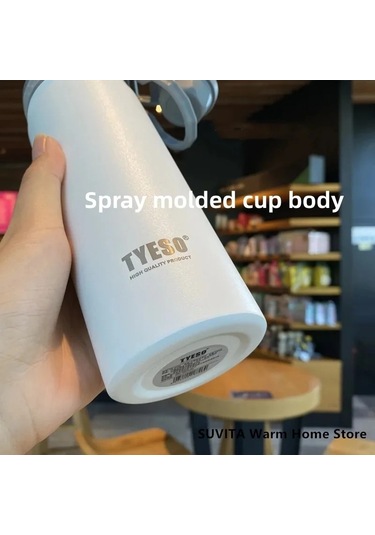 Lixiaqu01 530 Ml Tyeso Termos Paslanmaz Çelik Termos Yalıtımlı Beyaz