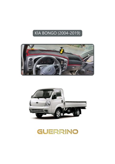 Kia Bongo 2004-2019torpido Koruma Kılıfı Gri Kenar