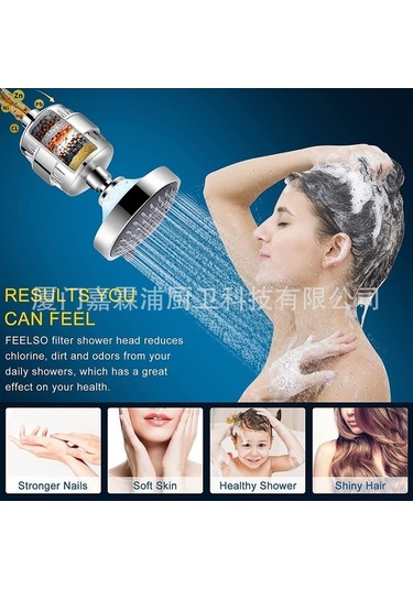 Wondernest Üst Sprey Lichen Kombinasyonlu Filtresi, Duş Başlığı Aşamalı 15 Vb - Yüksek Performanslı Banyo Filtreli Duş Başlığı Diğer