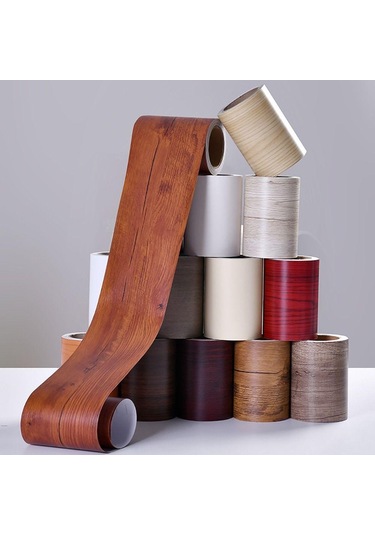 10m/rulo Pencere Eşiği Bel Hattı Duvar Kağıdı Kapı Çerçevesi Kılavuz Çizgisi Ev Dekorasyonu Süpürgelik Çizgisi Kahve