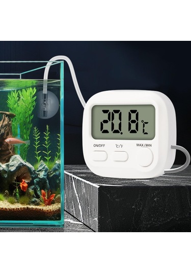 Homyl Dijital Akvaryum Termometresi Manyetik Çok Kullanım Santi
