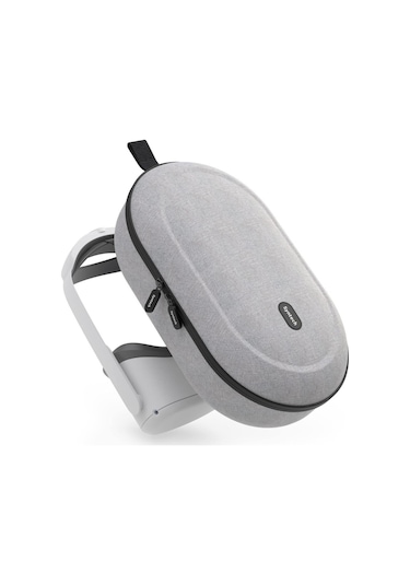 Large Sert Taşıma Çantası Meta Quest 3s/3/oculus 2/pico 4 Uyumlu Gri M42
