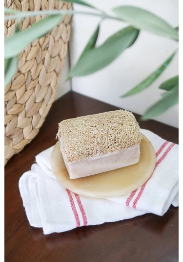 Doğal Kabak Lifli Kaymaklı Sabun 120 Gr Üçlü Set