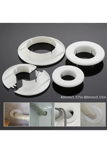 Meridiangoods 55mm Dekoratif Delik Kapağı, Pp Plastik Hvac Boru Örtüsü, Minimal Görünüm