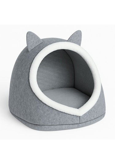Beylini Katlanabilir Kedi Evi Keçe Pet Yatağı 40x35x34 CM