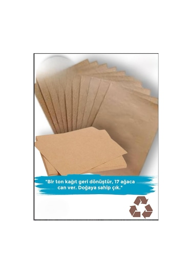 Kraft Kahverengi Kraft Saman Kağıdı Paketleme Hobi Etiket Kağıdı 145 Gram 10 Adet 70 X 100 Ebatında
