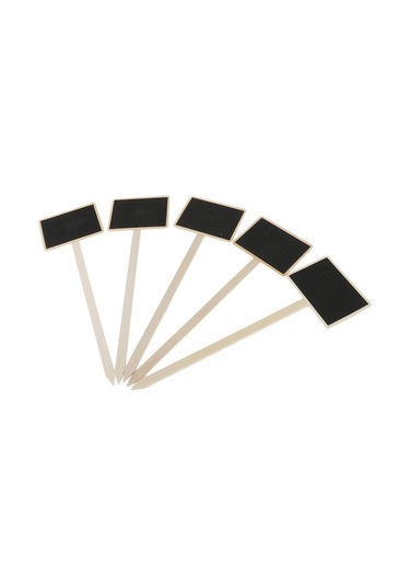 Suntek 10 Adet Mini Ahşap Blackboard Yazı Tahtası Ahşap Stick
