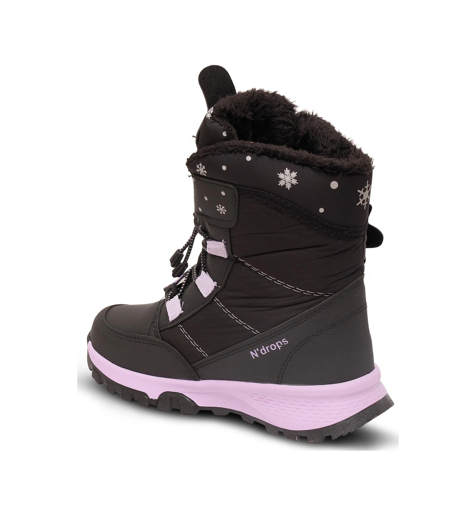 Kaptan Junior Kız Çocuk Kürklü Kar Cırtlı Bot Pndrk 650 Siyah