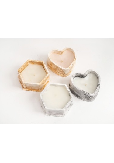 Köşeli-kalpli Beton Obje