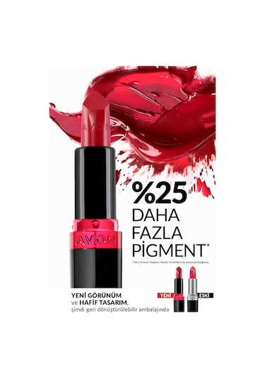 Avon Ultra Kremsi Ruj Red 2000