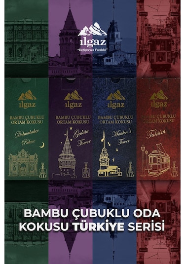 Dolmabahçe Bambu Çubuklu Oda Kokusu Türkiye Serisi Çiçeksi 500 ML