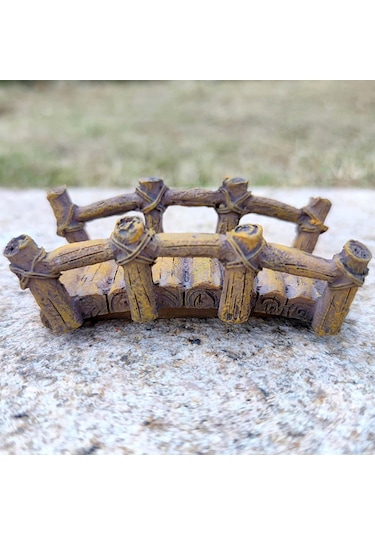 Homyl Minyatür Köprü Balık Tankı Süs Bonsai Ev Dekorasyonu