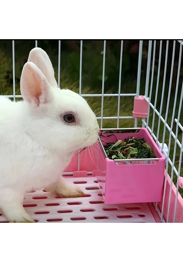 Willowhaven Pembe 1 Adet Dayanıklı Devrilmez Tavşan Mama Kabı - Çiğneme Ve Tırmalama Dirençli