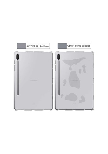 Teknocep Galaxy Tab S7 Plus T970 Kılıf Uyumlu Tablet Süper Silikon Kapak-renksiz Tablet Kılıfı