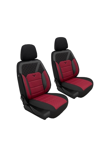 Minderland K1 - Suzuki Splash İle Uyumlu Koltuk Kılıfı, Tam Takım/bordo-siyah