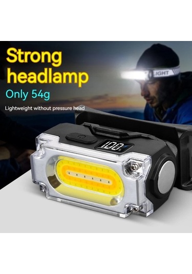 Maoyaya Süper Parlak 3 Işık Kaynaklı Manyetik Far Şapka İğnesi Lambası