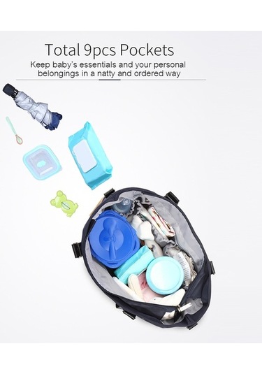 Novahub Moveevo Ada Tote Anne Çantası: Omuz Askılı, Alt Değiştirme Pedi + Bebek Arabası Askı Kayışı İçeren Çok Amaçlı Çanta Mor