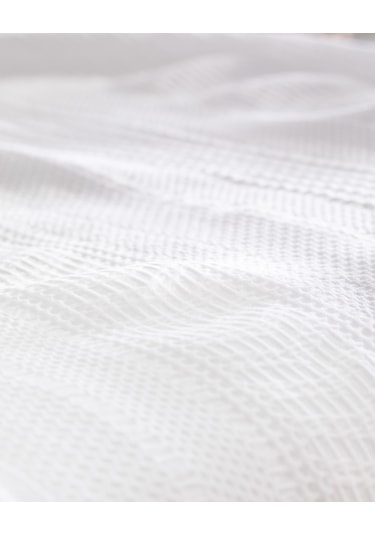 Madame Coco Lucille Çift Kişilik %100 Pamuk Yatak Örtüsü - Beyaz 8684427016732 Beyaz