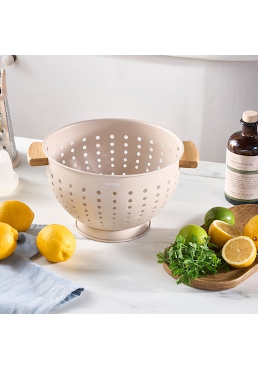 Karaca Ekin Bambu Saplı Süzgeç Krem