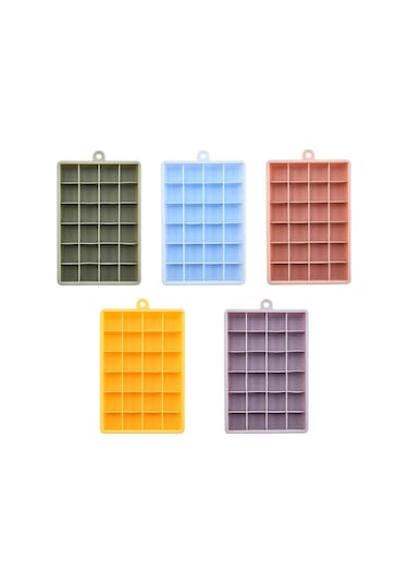 Derin Limon 24 Izgara Silikon Buz Kalıbı Kalıp Buz Küpü Makinesi Kalıp Toksik Olmayan Dayanıklı Bar Pub Şarap Buz Blokları Makinesi Diğer