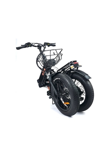 Alba Fold 3 Elektrikli Bisiklet 48w 15 Ah 480wh Büyük Batarya Kalın Lastik Gaz Kollu, 500watt Siyah