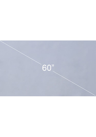 Yifomall 60 İnç Gri Optik Tabakalı Seffaf Projeksiyon Ekranı - 16:9 Oranlı, Kolay Kurulum, Polyester Malzeme, Işık Diffüzyonu