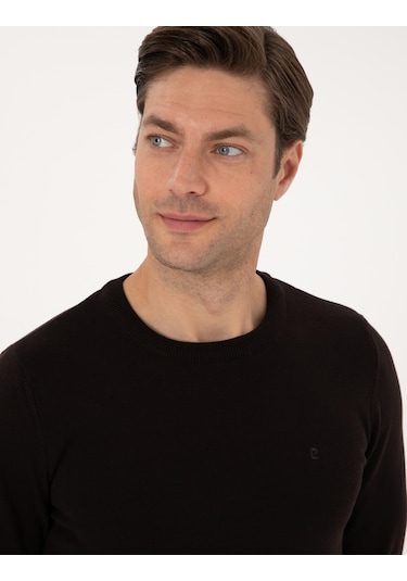 Pierre Cardin Erkek Koyu Kahverengi Kazak /triko 50315509-vr084 Koyu Kahverengi