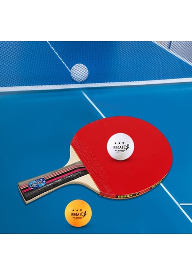 Ranyeek Tenis Topu Raketi Seti: 2 Adet Raket Uzun/kısa Sap Seçenekli , 3 Top Ve Çanta - Doğal Çam Ahşap, Yüksek Esneklik, Tüm Yaş Grupları İçin Egzersiz Ve Antreman