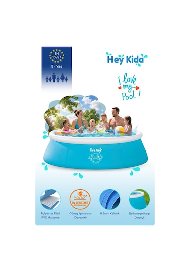 Heykida Swim Safe Hızlı Kurulum Havuzu 183x51cm Mavi