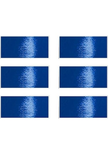 Mavi 6 Adet Mükemmel Tekerlek Zarif Modifiye Jant Etiket Şekillendirici Oto Oto Moto Tekerlek Göbeği Yansıtıcı Çıkartmalar