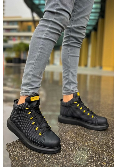 Ch111 Gst Milano Erkek Bot Sıyah - Sarı Çok Renkli