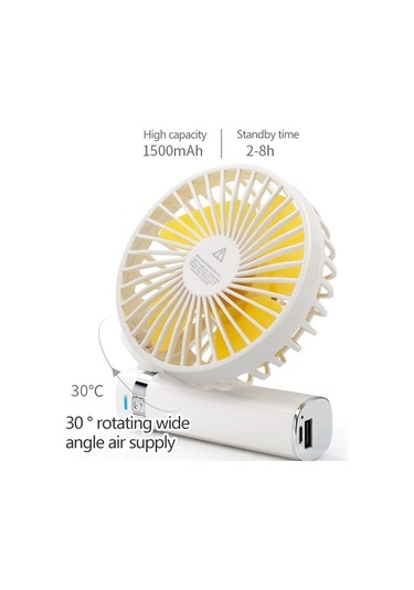 Soulader Taşınabilir Katlanabilir Mini Usb Şarjlı El Vantilatörü 3 Hız Ayarı, Gece Aydınlatmalı, Hafif Ve Pratik, Yeşil Renk Seçeneği
