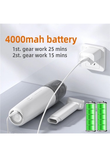 Jialan El Taşınabilir Elektrikli Süpürge Akülü Mini Akıllı Usb