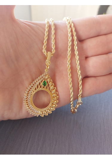 Çeyrek Kolye 60cm 22ayara Altın Kaplama Altın