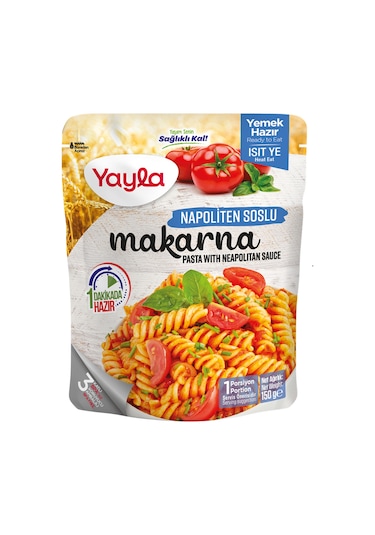 Yayla Yemek Hazır Napoliten Soslu Makarna 150 G