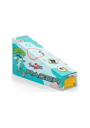 H01 Racer Üç Tekerli Işıklı Katlanabilir Scooter Mavi