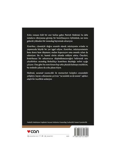 Kontrbas - Patrick Süskind - Can Yayınları